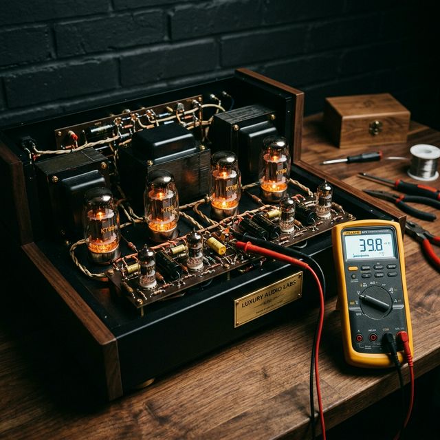 Ajuste de Bias profesional para válvulas de potencia EL34, 6L6 y más