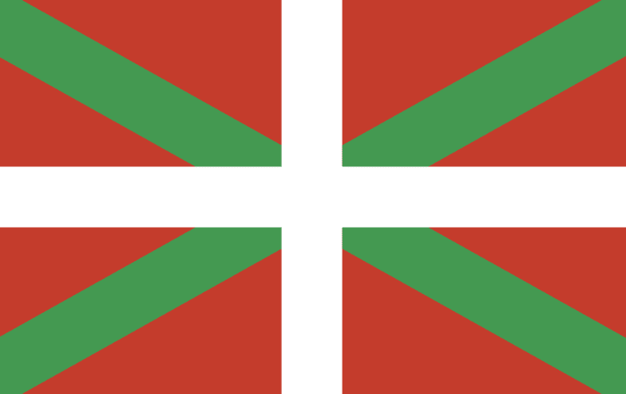 Ikurriña vasca con guitarras clásica y eléctrica, bajo y amplificador valvular - Luthier Bilbao