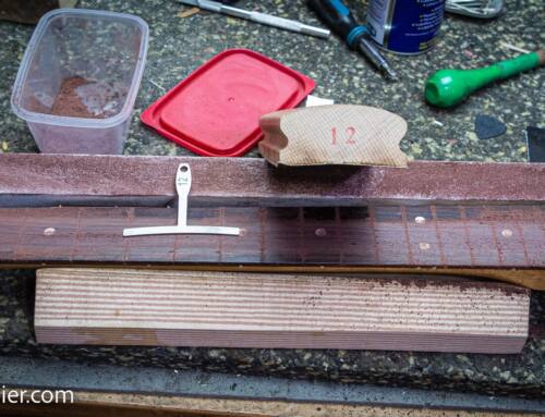 Retrastear Stratocaster telecaster radio 12 pulgadas. Rectificado de diapasón