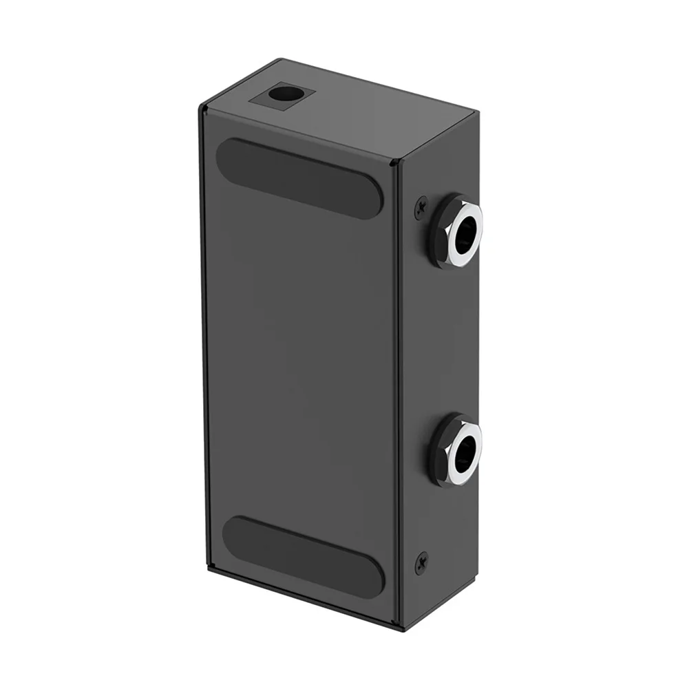 ABY Box-Selector de línea con carcasa de Metal, Pedal de bajo de guitarra True Bypass, Mini Pedal de efecto de guitarra antideslizante para bajo de guitarra eléctrica