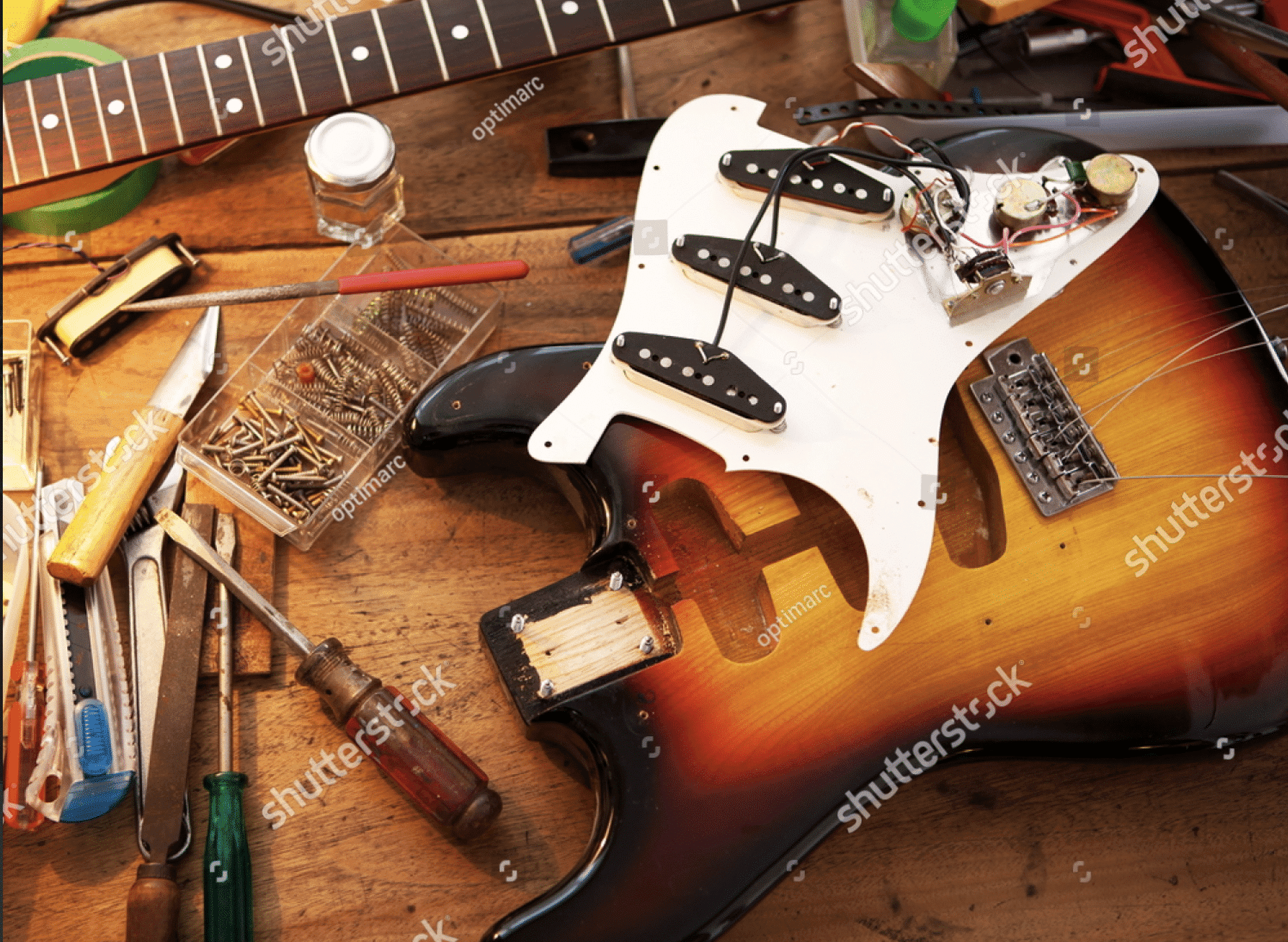 arreglar guitarra electrica